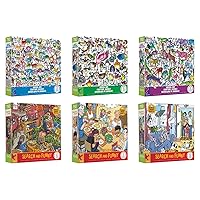 Ceaco | Animal Jam/Search and Funny| 750 Piece Jigsaw Puzzle Value Pack | Limited Edition | 6 Puzzles Included | Puzzles for Adults
