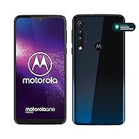 Motorola One Macro Dual-SIM XT2016-1 64GB (GSM Only | No CDMA) Factory Unlocked 4G/LTE Smartphone (Space Blue) - International Version