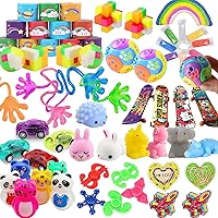 52 Pcs Party Favors for Kids 4-8, Birthday Gift Toys, Stocking Pinata Stuffers, Treasure Box Toys, Carnival Prizes, School Classroom Rewards, Goodie Bags Filler for Boys and Girls 8-12