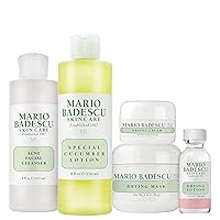 Acne Starter/Control/Repair Skin Care Kit for All Types of Breakouts | Facial Set Ideal for Combination or Oily Face for Healthy, Clear Complexion