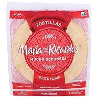 MARIA & RICARDOS White Tortillas 12 Inch, 45.7 OZ