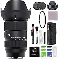 Sigma 24-70mm F2.8 DG DN Art Lens for Sony E with Pixel Connection Advanced Accessory and Travel Bundle | 3-Year Extended Warranty | Sigma 24-70mm Lens