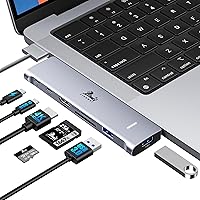 USB C Hub Adapter for MacBook Pro/Air M1 M2 M3 2023 2022 2021 13