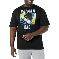 DC Comics Men's Big & Tall Batman Dad T-Shirt