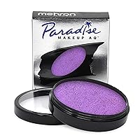 Mehron Makeup Paradise Makeup AQ Pro Size | Stage & Screen, Face & Body Painting, Special FX, Beauty, Cosplay, and Halloween | Water Activated Face Paint & Body Paint 1.4 oz (40 g) (Metallic Purple)