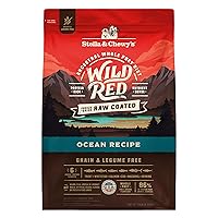 Wild Red Dry Dog Food Raw Coated High Protein Grain & Legume Free Ocean Recipe, 21 lb. Bag