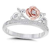 Brilliant Round Cut Simulated White Diamond Black Rhodium Finish Engagement Wedding Bridal Ring Set