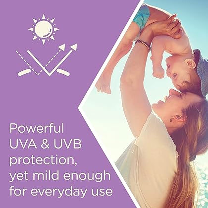 Aveeno Baby Continuous Protection Zinc Oxide Mineral Sunscreen Lotion for Sensitive Skin with Broad Spectrum SPF 50, Tear-Free, Sweat- & Water-Resistant, Travel-Size, 3 fl. Oz