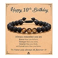 UNGENT THEM Happy Birthday Bracelet for Boys Him Men, 10 11 12 13 14 15 16 17 18 19 20 21 Year Old Boy Birthday Gifts Ideas for Teens Teenager