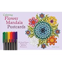 Coloring Flower Mandala Postcards: 20 Hand-Drawn Designs for Mindful Relaxation Coloring Flower Mandala Postcards: 20 Hand-Drawn Designs for Mindful Relaxation Paperback