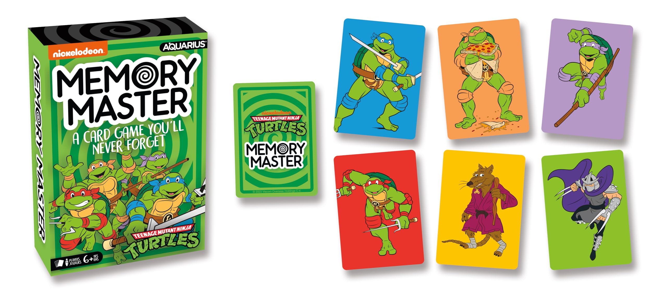 AQUARIUS Teenage Mutant Ninja Turtles Memory Master Card Game - Fun Family Party Game for Kids, Teens & Adults - Entertaining Game Night Gift - Officially Licensed TMNT Merchandise