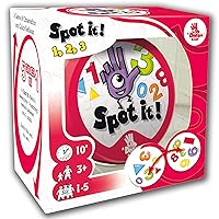 Spot It! 123 Card Game - Fun Learning for Kids, Matching Game for Family Game Night, Travel Game for Kids, Great Kids Gift, Ages 3+, 1-5 Player, 10 Minute Playtime, Made by Zygomatic