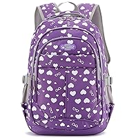 goldwheat Girls School Backpack Cute Lightweight Bookbag Outdoor Travel Bag for Elementary Middle Daypack