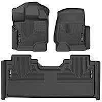 Husky Liners - Weatherbeater | Fits 2015 - 2024 Ford F-150 SuperCab - Front & 2nd Row Liner - Black, 3 pcs. | 94051