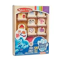 Melissa & Doug Blue's Clues & You! Wooden Handle Stamps and Activity Pad (15 Pieces)