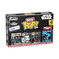 Bitty Pop! Star Wars Mini Collectible Toys 4-Pack - Darth Vader, TIE Fighter Pilot, Stormtrooper & Mystery Chase Figure (Styles May Vary)