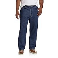 Harbor Bay by DXL Big and Tall Rugged Loose-Fit Jeans