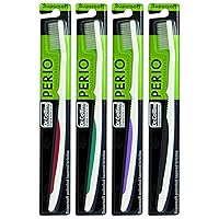 Dr. Collins Perio Toothbrush, (Colors Vary) (Pack of 4)