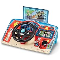 Melissa & Doug PAW Patrol Rescue Mission Wooden Dashboard - Activity Board, Toddler Sensory Toys, Pretend Play Driving Toy For Kids Ages 3+