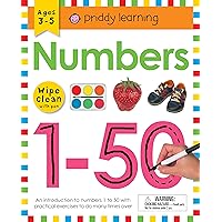 Wipe Clean Workbook: Numbers 1-50: Ages 3-5; wipe-clean with pen (Wipe Clean Learning Books) Wipe Clean Workbook: Numbers 1-50: Ages 3-5; wipe-clean with pen (Wipe Clean Learning Books) Spiral-bound