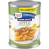 Duncan Hines Comstock More Fruit Pie Filling & Topping, Apple, 21 Ounce (Pack of 8)