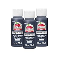 Acrylic Paint in Assorted Colors (2 oz), 20773, English Navy (Pack of 3).
