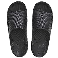 Mens Non-Slip, with Side Drain Holes and Arch Support, Gym, Pool, Beach, Dorm Shower Sandal Slides