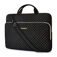 BAGSMART Protective Sleeve case Compatible with MacBook Pro 16 Inch,15.6 inch, HP,Dell,Acer Aspire,Asus Notebook,Laptop with Shoulder Strap,Pocket,Handle,Black