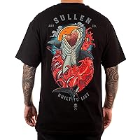 Sullen Blood in The Water Short Sleeve Standard Fit Graphic Tattoo Skull T-Shirt for Men