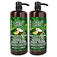 Dead Sea Collection Hemp Coconut Lime Hand Soap - Pack Of 2 (33.8 Fl. Oz Each)