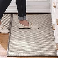 Kitchen Rugs Washable Sets of 2 Pieces Farmhouse Kitchen Rugs and mats Non Skid Kitchen Runner Rugs Absorbent Rubber Kitchen Floor mats for in Front of Sink,Hallway,Laundry Room