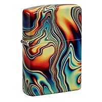 Colorful Swirl Design Glow in The Dark 540 Color Pocket Lighter