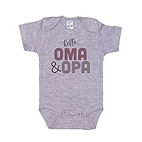 Hello Oma & Opa/German Onesie/Baby Announcement Romper