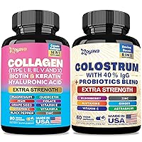 Collagen 14-in-1 and Colostrum 8-in-1 Supplement Bundle