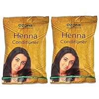 AZAZ Ozone Ayurvedics Henna Conditioner for Healthy and Strong Hair | Hair fall Control | Repairs damaged hair, 200 G - Combo Pack of 2