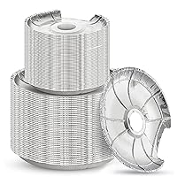 Burner Covers for Electric Stove by Linda’s Essentials (100 Pack) | Disposable Aluminium Stove Burner Liners | Round Foil 6 and 8 Inch Burner Bibs Keep Electric Range Stove Clean From Oil and Food