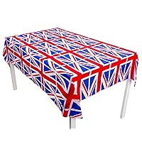 Toyland® Union Jack Printed Table Cloth - 135cm x 173cm - His Majesty King Charles The III Coronation British Table Decorations