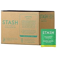 Stash Tea Peppermint Herbal Tea, Box of 100 Tea Bags