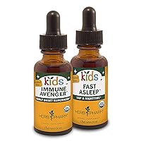 Herb Pharm Kids Alcohol-Free Immune Fortifier, 1 Oz and Kids Alcohol-Free Fast Asleep, 1 Oz Herbal Gift Set