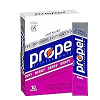 Propel Powder Packets Berry with Electrolytes, Vitamins and No Sugar (10 Count)