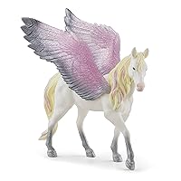 Schleich bayala, Unicorn Toys for Girls and Boys, Winged Horse Sunrise Pegasus Toy, Pink and Yellow, Ages 5+