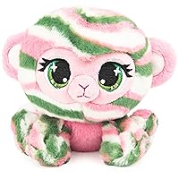 GUND P.Lushes Designer Fashion Pets Olivia Moss Monkey Premium Stuffed Animal Soft Plush, Green and Pink, 6”