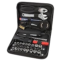 ABN 25-Piece Tri-Fold Mini Tool Set for Dorm, Travel, Office, Home Tool Kit with Case - Basic Tool Set for Home Repairs