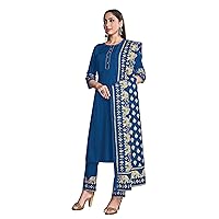 Indian Kurti for Womens With Pant Dupatta | Rayon Foil Printed Dress Kurtis Kurta For Women Tops
