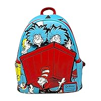 Loungefly Dr Seuss Thing 1 and 2 Interactive Cosplay Womens Double Strap Shoulder Bag Purse