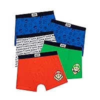 Super Mario Boys Mario Briefs Pack of 5 Underwear for Kids