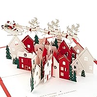 Hallmark Signature Paper Wonder Pop Up Christmas Card (Santa and His Reindeer)