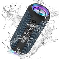 Portable Bluetooth Speaker, IPX7 Waterproof Wireless Speaker with 24W Loud Stereo Sound, Outdoor Speakers with Bluetooth 5.0, 30H Playtime,66ft Bluetooth Range,TWS Pairing for Home