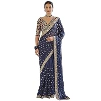 TRENDMALLS Women's Rangoli Silk Heavy Embroidred saree