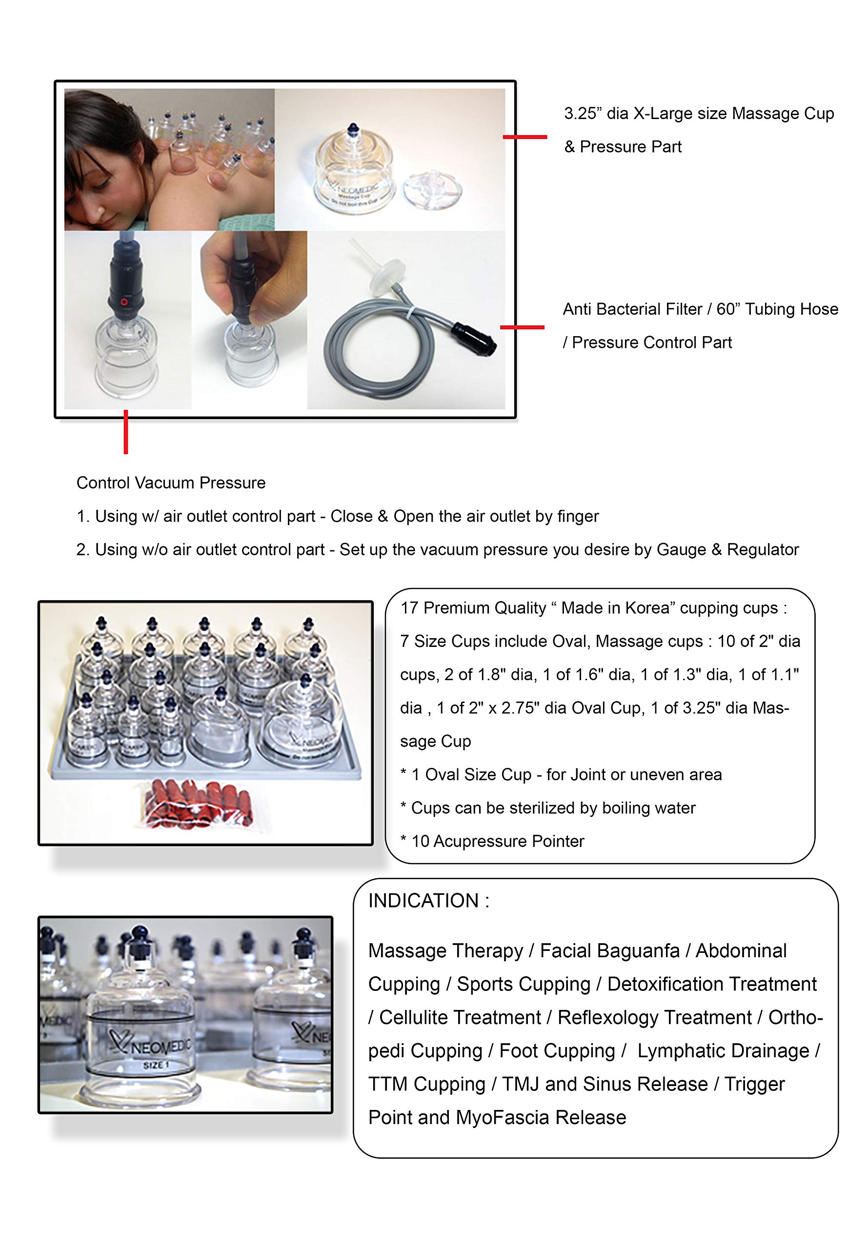 Professional Electric Automatic Cupping Set Complete Set
